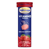 haliborange vitamin d 1000iu strawberry effervescent