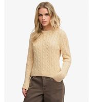 superdry para mujer w6110801a jersey essentials cable beige xs casual lana