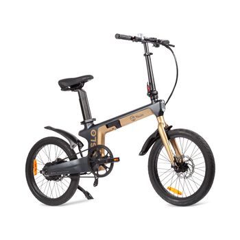 Bicicleta Eléctrica Youin Oslo Pro Bk1950 Plegable Urbana 20 Pulgadas Cuadro Carbono Motor 250w Correa Carbono Batería En Tija Frenos Hidráulicos Autonomía Real 45km Pantalla Led