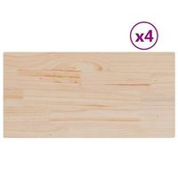 tablero de mesa rectangular 4 uds madera de pino 90x45x17 cm vidaxl