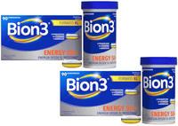 bion3 energy 50 multivitaminico con probioticos vitamina b12 y c zinc y hierro 2x90 comprimidos