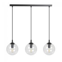 regleta de techo sagan transparente 3 luces