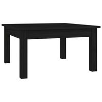 mesa de centro de madera maciza de pino negro 55x55x30 cm vidaxl
