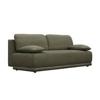 sofa cama en pana fina con baul de almacenamiento 3 plazas verde