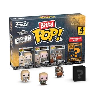 Figura FUNKO Bitty Pop! Galadriel El Señor de los Anillos pack 4 vinilo multicolor