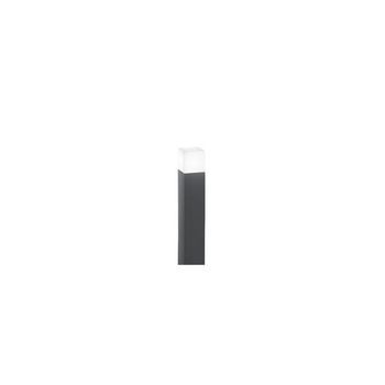 Torre - Bolardo De Jardín Con 1 Bombilla E27 Máx. 20 W Ip54, Aluminio Pintado, Bolardo Para Exterior, Color Antracita, Altura 60 Cm - Perenz