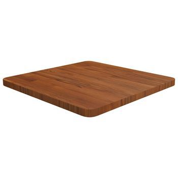 Tablero De Mesa Cuadrada Madera Roble Marrón Oscuro 50x50x2,5cm Vidaxl