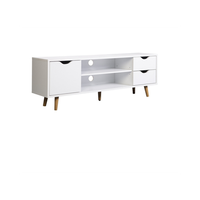mueble para television con 2 cajones y 1 puerta funcional