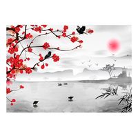papel pintado 3d - jardin japones 250x175 cm