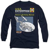 star trek camiseta manga larga enterprise para mujer