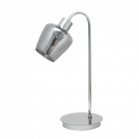 sobremesa tulipa ahumada soline 1xe27 cromo fabrilamp