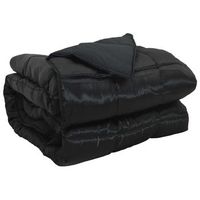 edredon  duvet de todo el ano negro 220 x 260 cm saten y microfibra