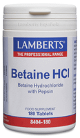 lamberts betaina hcl 324 mg y pepsina 5 mg 180 tabletas