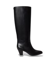 lauren ralph lauren para mujer 802p15714001 bota alta emersyn de piel con tacon negro 38 1 a 3cm 5 a 8cm cremallera ninguno casual