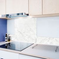 frente de cocina en aluminio - 300 x 20 cm - blanco