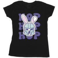 disney camiseta manga larga the mandalorian hop into easter para mujer
