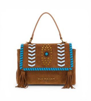 RUE MADAM PARIS para mujer. 1536 Bolso Les Jours XS Etnic marrón (OSFA), Casual, Poliuretano