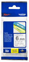 tape6mm black on clear