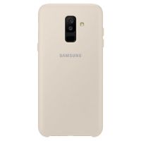 samsung dual layer cover dorada para samsung galaxy a6 plus