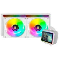 mars gaming ml-visionii240 refrigeracion liquida aio 500w tdp bomba 4 gen 2x ventiladores blanco