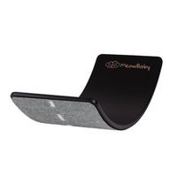 tablero de equilibrio para ninos madera de 80x30cm negro con fieltro beige meowbaby