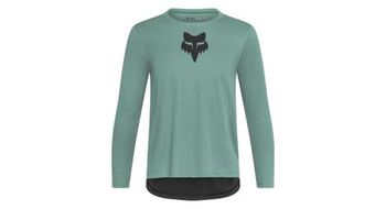 Camiseta de manga larga fox ranger head para ninos verde