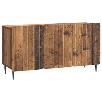 Mueble De Tv 99 X 34,5 X 52 Cm Madera Envejecida Vidaxl