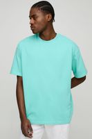 oversized basic crew neck t-shirt verde