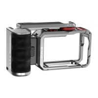 carcasa puluz pu1077ts para dji osmo action 6 con mango y conexiones adicionales