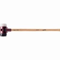 halder simplex martillo de bateo relleno de caucho  superplastico con carcasa de hierro maleable mango de madera de nogal de alta calidad - d100 mm - 3027100
