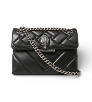 Kurt Geiger para mujer. 1470800109 Bolso Mini Kensington de piel negro (OSFA), Casual