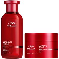 wella professionals ultimate repair shampoo and mask bundle for damaged hair