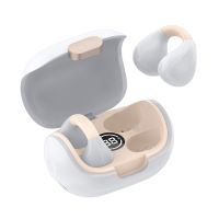 cool clip auriculares stereo bluetooth earbuds blanco