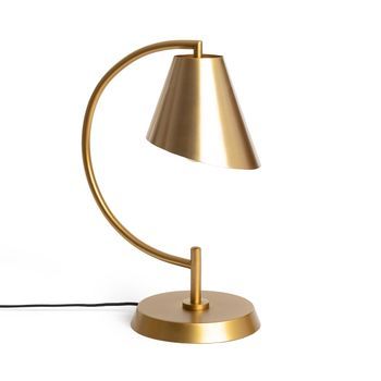 Lámpara De Mesa Metal Edern Dorado