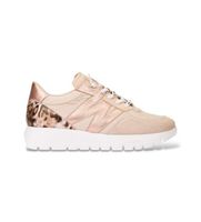 wonders para mujer a-24100 zapatillas de piel odisei beige 36 3 a 5cm cordones casual