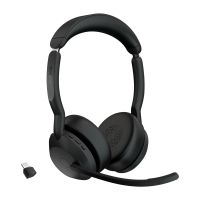 jabra evolve2 55 auriculares bluetooth para oficinacentro de llamadas negro