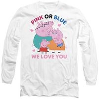 dessins animes camiseta manga larga pink or blue we love you para hombre