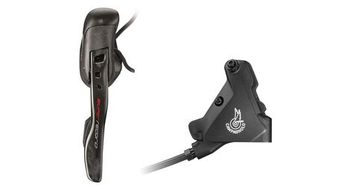 Freno trasero hidraulico campagnolo palanca derecha campagnolo super record eps disco 140 mm negro