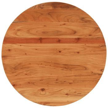 Tablero De Mesa Redondo Madera Maciza De Acacia Ø70x3,8 Cm Vidaxl