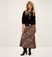bash para mujer 1h25onin falda onintia marron 38 casual viscosa