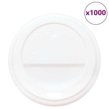 Tapas De Cartón Para Vasos De Café Ø80 Mm 8oz 1000 Uds Vidaxl