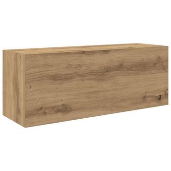 Mueble De Pared Baño | Armario De Baño Madera Ingeniería Roble Artisan 80x25x30cm