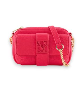 A|X Armani Exchange para mujer. XW000324AF11902U5051 Mini bolso de hombro con logo rosa (OSFA), Casual, Poliéster
