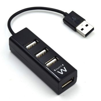 Ewent Mini-Hub 4 Puertos USB 2.0