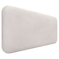 dhome cabecero tapizado liso redondeado tejido luxury para pared acusticos cabeceros absorbentes cabezal cama dormitorio silver nacar 105cm