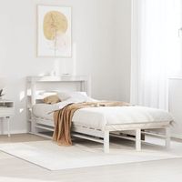 cama individual  cama de adulto  estructura de cama sin colchon madera maciza blanca 75x190 cm cfw339710