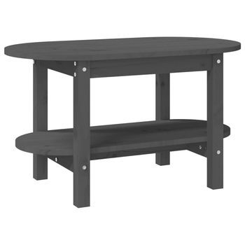 Mesa De Centro 45x80x45 Cm Madera - Gris