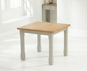 Ex-display Somerset 90cm Oak and Grey Flip Top Extending Dining Table