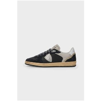 Philippe Model Deportivas Moda PGLU VD07 PGAL LOW MAN-VEAU DAIM NOIR GRIS para hombre