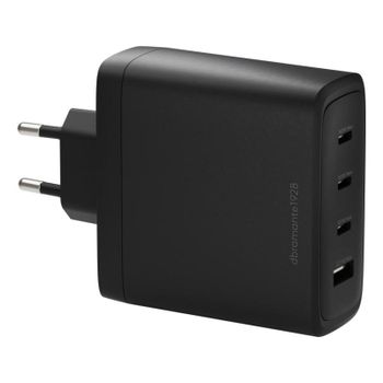 Cargador DBRAMANTE1928 CI14EUBL7231 Interior 140W 3 Puertos USB-C Carga Rápida Negro